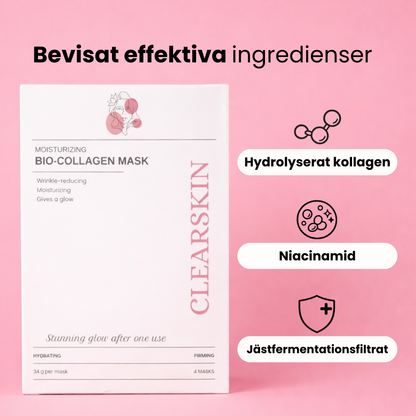 Clearskins kollagenmask huvudingredienser